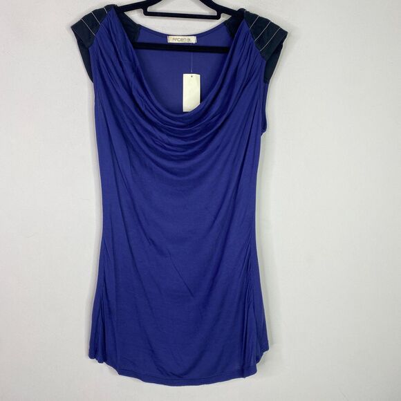 New Arden B Draped Scoop Neck Blouse Women's Size Small - Picture 7 of 7